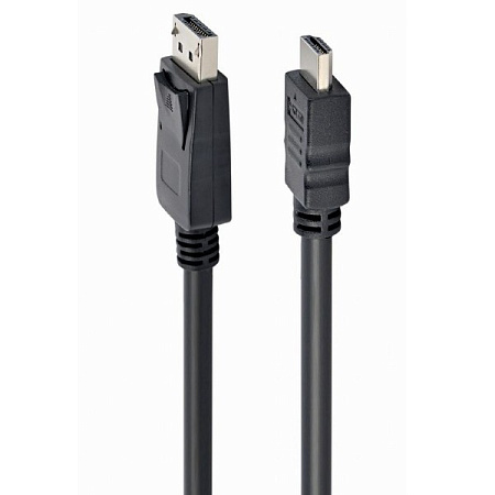 Видео кабель Cablexpert CC-DP-HDMI-5M, DisplayPort (M) - HDMI (M), 5м, Чёрный
