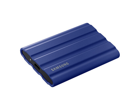 Внешний портативный SSD накопитель Samsung Portable SSD T7 Shield, 1 ТБ, Синий (MU-PE1T0R/WW)
