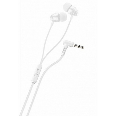 Ploos In-ear earphones with mic, White