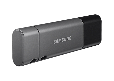 USB Flash накопитель Samsung DUO Plus, 32Гб, Чёрный/Серый