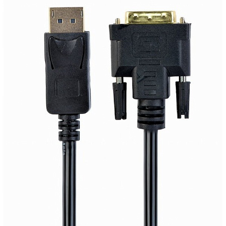 Видео кабель Cablexpert CC-DPM-DVIM-1M, DisplayPort (M) - , 1м, Чёрный