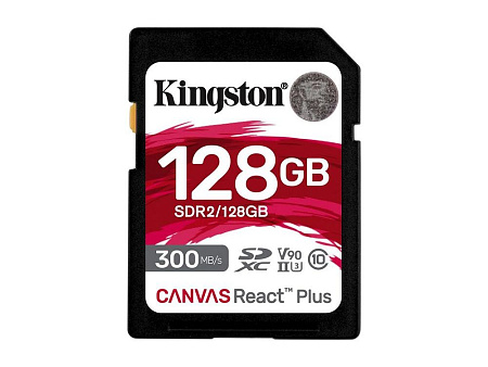 Карта памяти Kingston Canvas React Plus, 128Гб (SDR2/128GB)