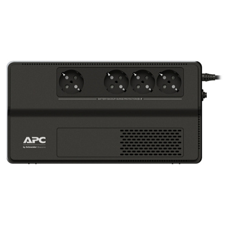 APC Easy-UPS BV650I-GR, 650VA/375W, AVR, Line interactive, 4 x CEE 7/7 Sockets (all 4 Battery Backup + Surge Protected), 1.5m APC Easy-UPS BV650I-GR, 650VA/375W, AVR, Line interactive, 4 x CEE 7/7 Sockets (all 4 Battery Backup + Surge Protected), 1.5m