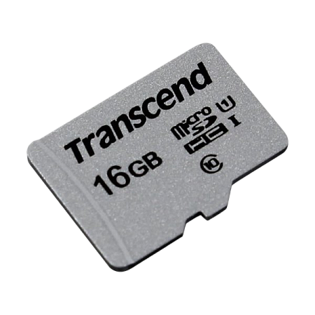 Карта памяти Transcend microSDHC UHS-I (U1), Class 10, 16Гб (TS16GUSD300S)