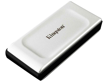 Внешний портативный SSD накопитель Kingston XS2000, 2 ТБ, Серебристый (SXS2000/2000G)