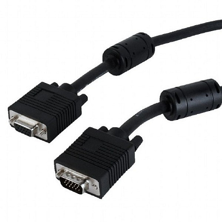 Видео кабель Cablexpert CC-PPVGAX-10-B, VGA D-Sub (M) - VGA D-Sub, 3м, Чёрный