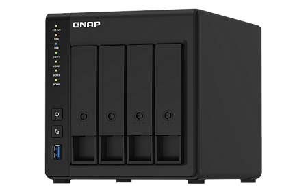 Сетевое хранилище Qnap TS-451D2, Чёрный