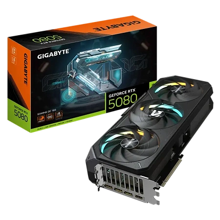 Видеокарта Gigabyte GV-N5080GAMING OC-16GD, 16GB  256бит 