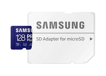 Карта памяти Samsung EVO Plus MicroSD, 128Гб (MB-MD128KA/APC)