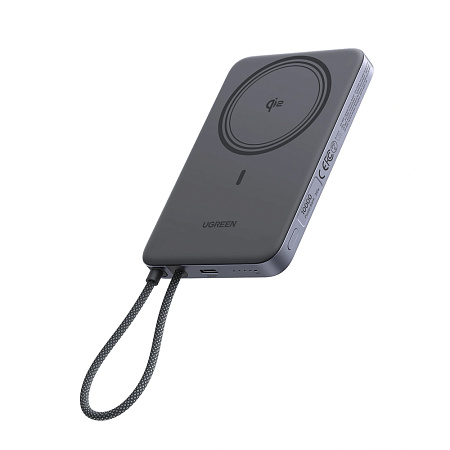 UGREEN Power Bank Wireless Magsafe Slim Air Qi2 10000mAh, 15W, Grey