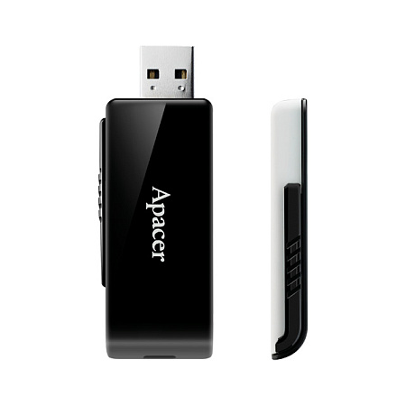 USB Flash накопитель Apacer AH350, 64Гб, Черный/Белый