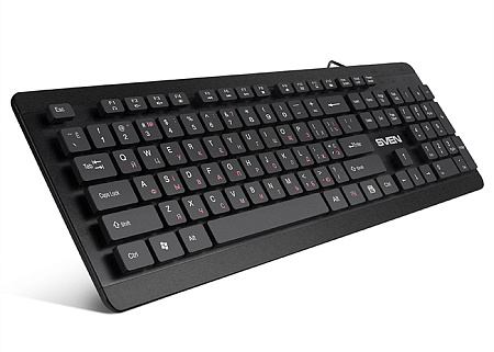 Клавиатура SVEN KB-E5700H, Проводное, Чёрный