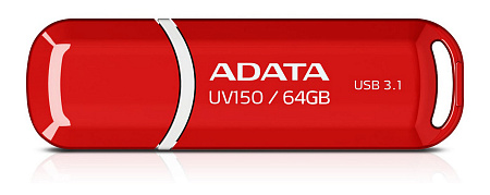 USB Flash накопитель ADATA UV150, 64Гб, Красный