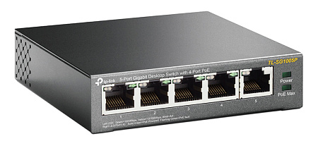 PoE коммутатор TP-LINK TL-SG1005P, 4x IEEE 802.3af/at
