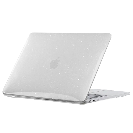 Чехол для ноутбука Tech Protect Smartshell Macbook Air 13 (2022), 13", Поликарбонат, Glitter Clear