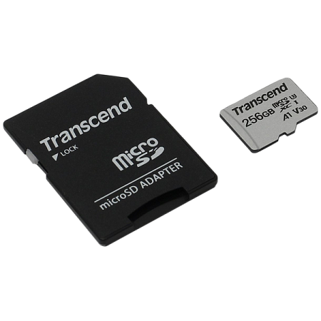 Карта памяти Transcend MicroSDXC Class 10, 256Гб (TS256GUSD300S-A)