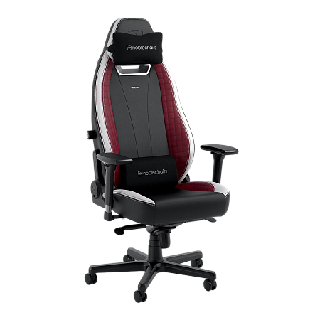 Игровое кресло Noblechairs Legend, Искусственная кожа, Чёрный | Белый | Красный