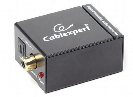 Аудио адаптер Cablexpert DSC-OPT-RCA-001, RCA - Toslink, Чёрный