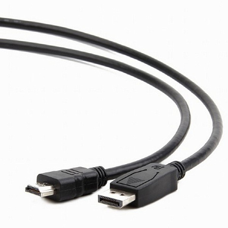 Видео кабель Cablexpert CC-DP-HDMI-5M, DisplayPort (M) - HDMI (M), 5м, Чёрный