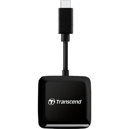 Кардридер Transcend TS-RDC3, USB Type-C, Чёрный