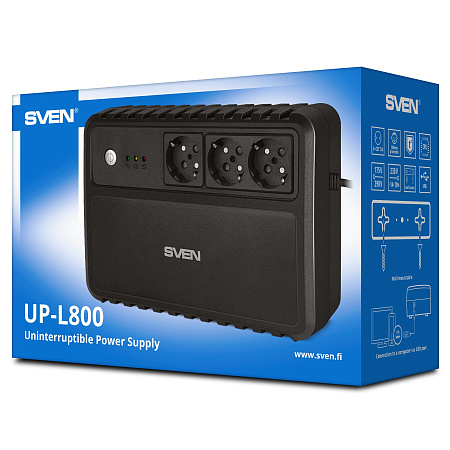 ИБП SVEN UP-L800 / AVR / 800VA /400W ИБП SVEN UP-L800 / AVR / 800VA /400W