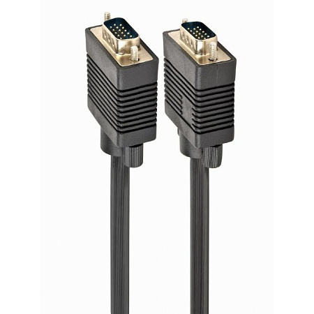 Видео кабель Cablexpert CC-PPVGA-5M-B, VGA D-Sub (M) - VGA D-Sub (M), 5м, Чёрный