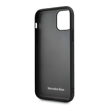 CG Mobile Case Leather Mercedes Perforated iPhone 11 Pro, Black