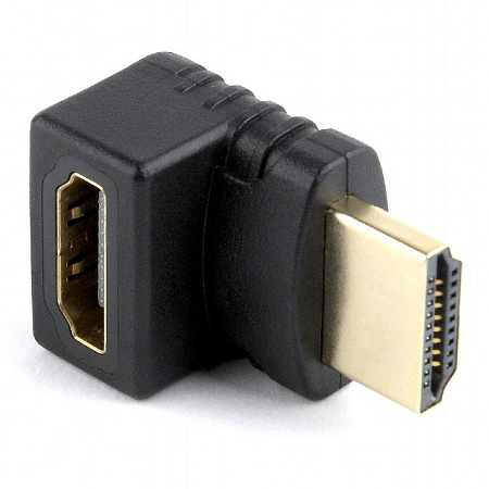 Видеоадаптер Cablexpert A-HDMI270-FML, HDMI (M) - HDMI (F), Чёрный