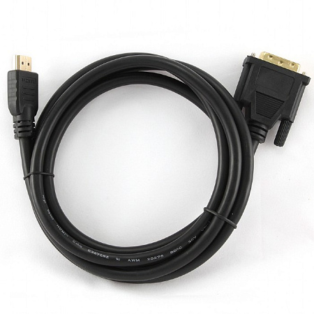 Видеокабель Cablexpert CC-HDMI-DVI-6, HDMI (M) - DVI-D (M), 1,8м, Чёрный
