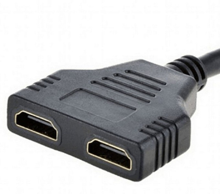 Видеоадаптер Cablexpert DSP-2PH4-04, HDMI (M) - , 0,1м, Чёрный