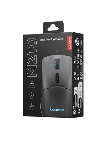 Игровая мышь Lenovo Legion M210 RGB/ USB/ 16000dpi/ Black