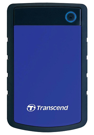 Внешний портативный жесткий диск Transcend StoreJet 25H3B, 1 ТБ, Серый/синий (TS1TSJ25H3B)
