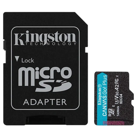 Карта памяти Kingston Canvas Go! Plus, 128Гб (SDCG4/128GB)