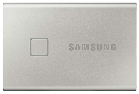 Внешний портативный SSD накопитель Samsung Portable SSD T7 Touch,  2 TB, Серебристый (MU-PC2T0S/WW)