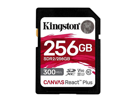 Карта памяти Kingston Canvas React Plus, 256Гб (SDR2/256GB)