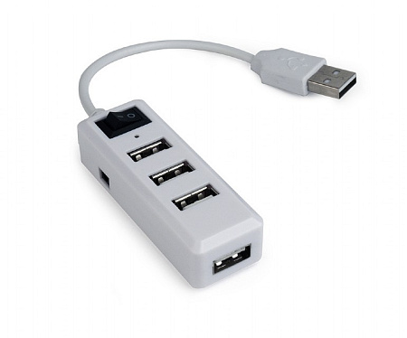 USB-концентратор Gembird UHB-U2P4-21, Белый