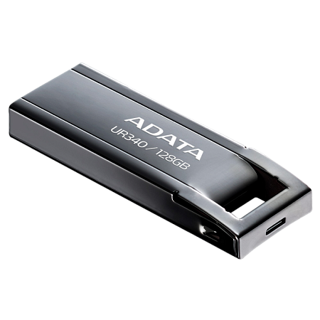 USB Flash накопитель ADATA UR340, 128Гб, Чёрный