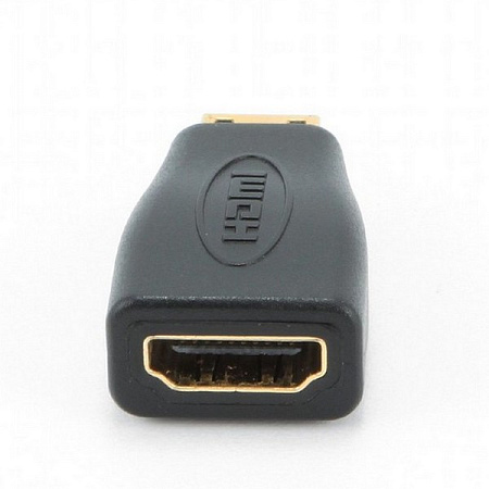 Видеоадаптер Cablexpert A-HDMI-FC, HDMI (F) - mini-HDMI (M), Чёрный