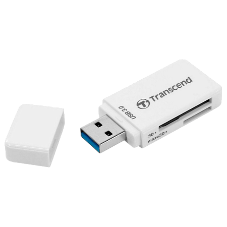 Кардридер Transcend TS-RDF5, USB Type-A, Белый
