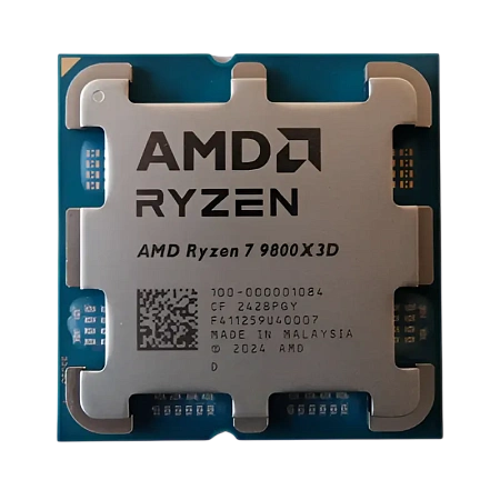 Процессор AMD Ryzen 7 9800X3D, AMD Radeon Graphics, Без кулера | Tray,процессоры ,оперативная память, ssd, M2, hdd, кейсы