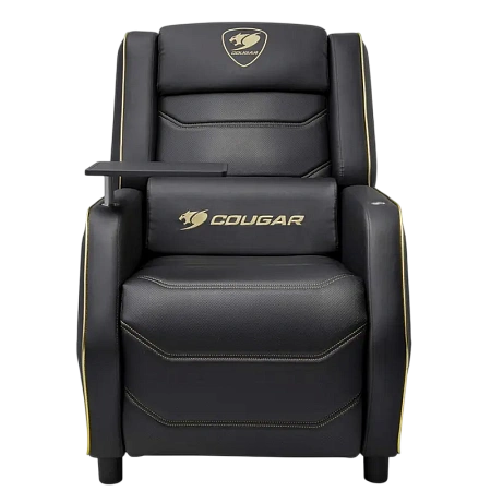 Игровое кресло Cougar Ranger Pro Royal, ПВХ Кожа, Черный | Золотистый