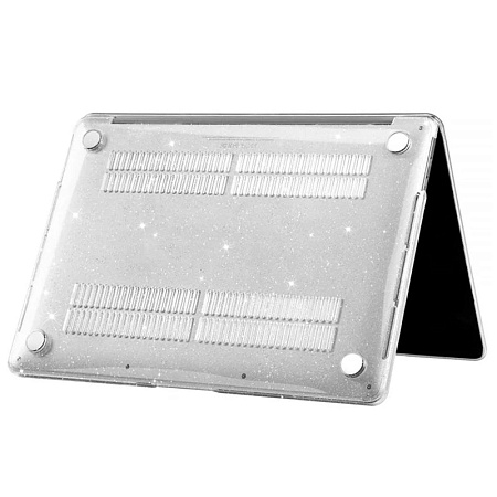 Чехол для ноутбука Tech Protect Smartshell Macbook Air 13 (2018-2020), 13", Поликарбонат, Glitter Clear