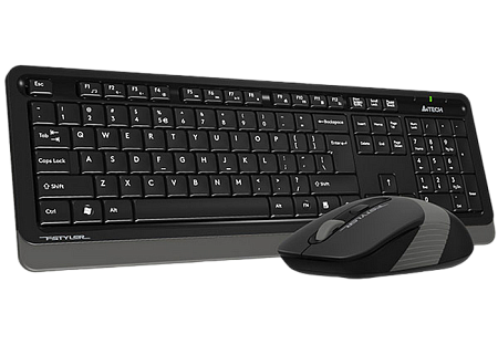 Клавиатура и мышь A4Tech FG1010S, Беспроводное, Серый