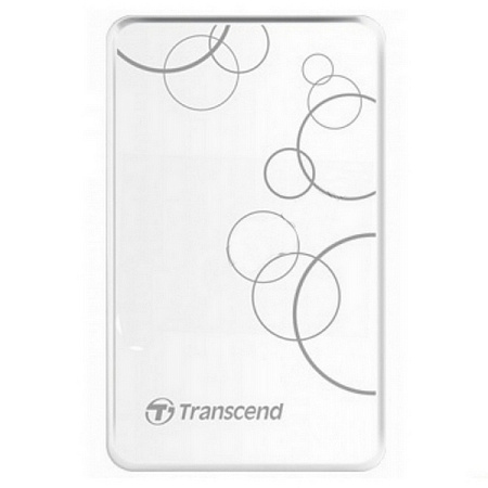 Внешний портативный жесткий диск Transcend StoreJet 25A3,  1 TB, White (TS1TSJ25A3W)