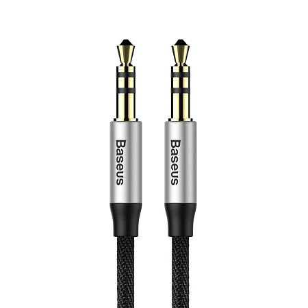 Baseus Cable Audio/AUX 3.5mm Male to 3.5mm Male, Nylon Braided,1.0m, Yiven, Black