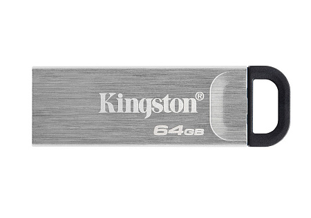 USB Flash накопитель Kingston DataTraveler Kyson, 64Гб, Серебристый