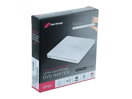 DVD-RW дисковод LG GP60NB60, USB 2.0, Белый