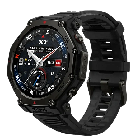 Умные часы Xiaomi Amazfit T-Rex 3 Pro, 48мм, Tactical Black, iphone, xiaomi, samsung, oppo, чехол, стекло