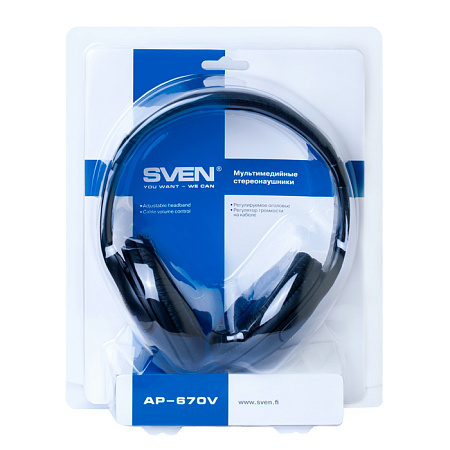Наушники SVEN AP-670V, Black
