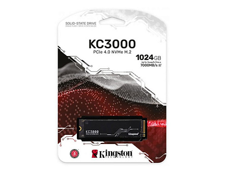 Накопитель SSD Kingston KC3000, 1000Гб, SKC3000S/1024G